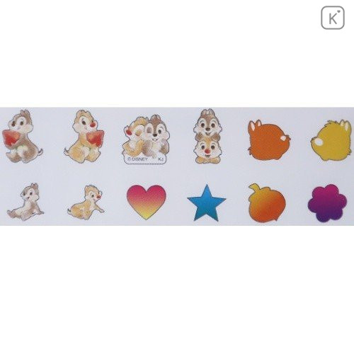 Japan Disney Seal Flake Sticker - Chip & Dale - 2