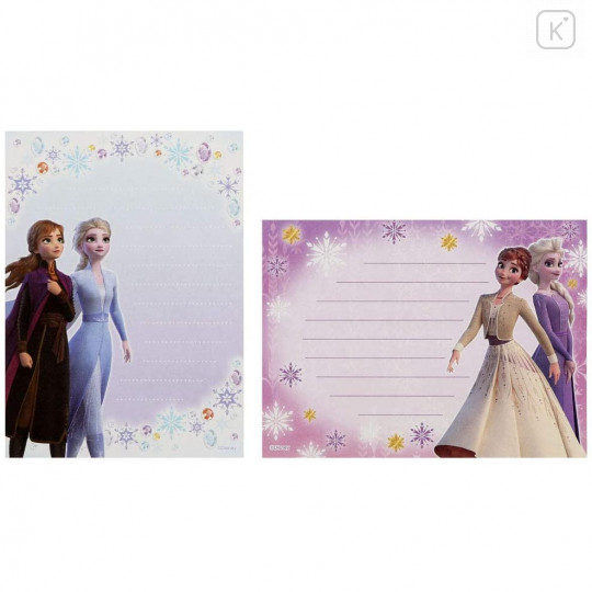 Japan Disney Letter Set - Frozen II Elsa & Anna - 4