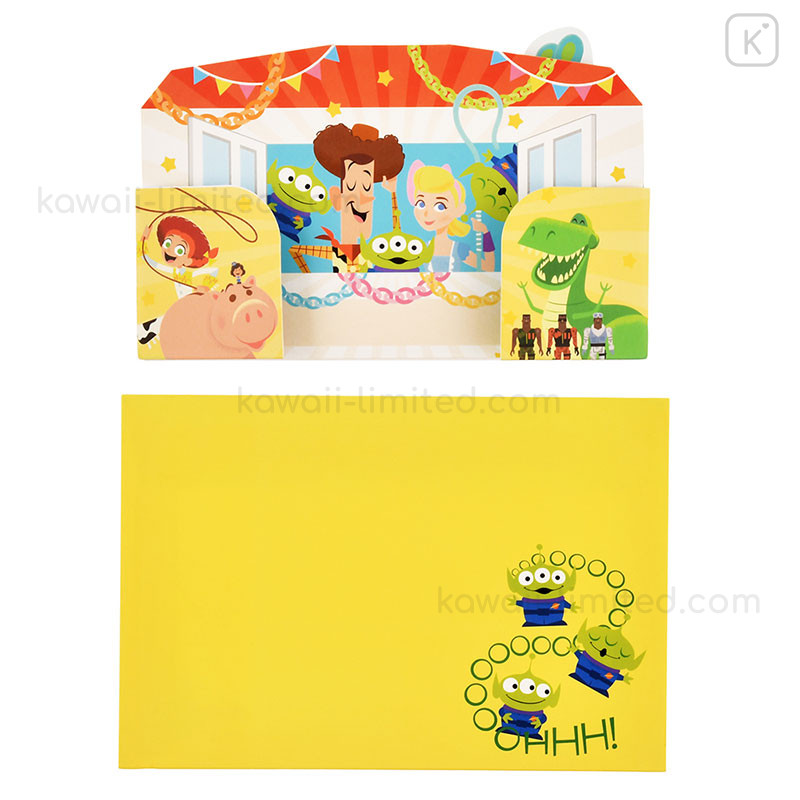 Japan Disney Store 3D Birthday Card - Toy Story Characters