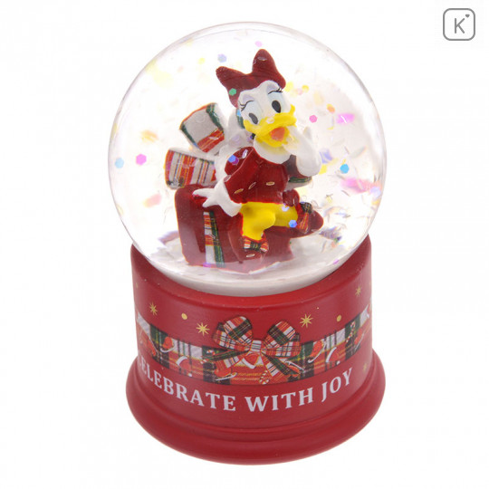 Japan Disney Store Christmas Snow Globe - Daisy Duck - 1