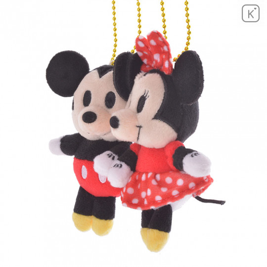 Japan Disney Store Plush Keychain - Mickey & Minnie - 2