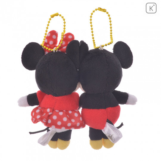 Japan Disney Store Plush Keychain - Mickey & Minnie - 3