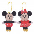 Japan Disney Store Plush Keychain - Mickey & Minnie - 4
