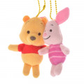 Japan Disney Store Plush Keychain - Winnie the Pooh & Piglet - 2