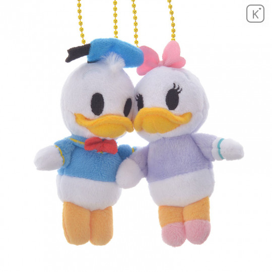 Japan Disney Store Plush Keychain - Donald & Daisy - 1