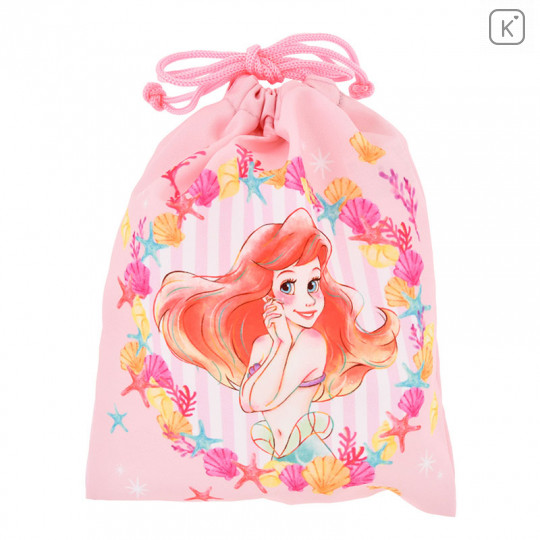Japan Disney Store Drawstring Pouch Set - Princess Ariel & Rapunzel - 3