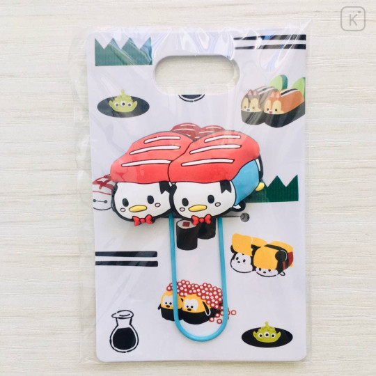 Japan Disney Tsum Tsum Sushi Paper Clip - Donald - 1