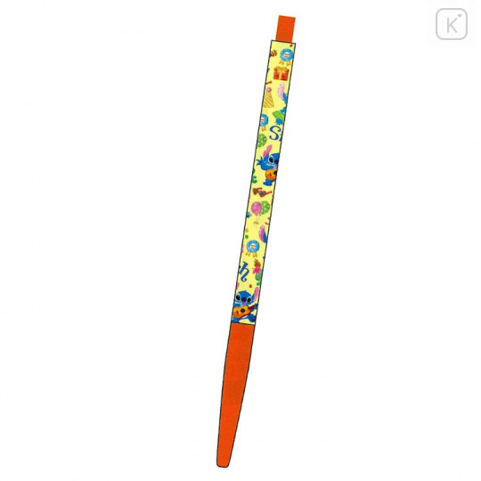 Japan Disney Slim Gel Pen - Stitch / Orange - 1