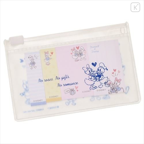 Japan Disney Sticky Notes with Case - Donald & Daisy - 1