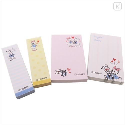 Japan Disney Sticky Notes with Case - Donald & Daisy - 2