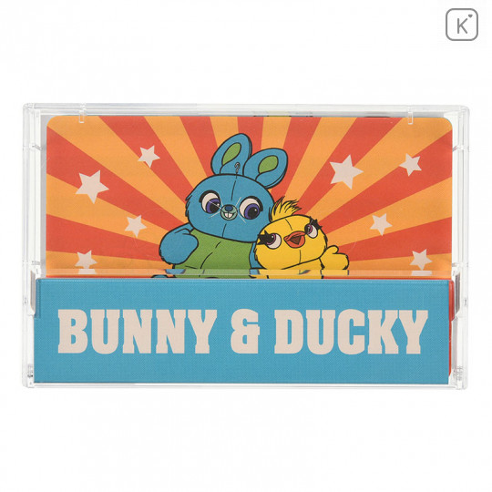 Japan Disney Store Memo Pad with Cassette Tape - Toy Story 4 Bunny & Ducky - 1