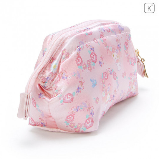 Japan Sanrio Cosmetic Makeup Pouch - My Melody Flower - 2