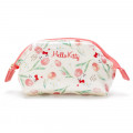 Japan Sanrio Cosmetic Makeup Pouch - Hello Kitty Flower - 1