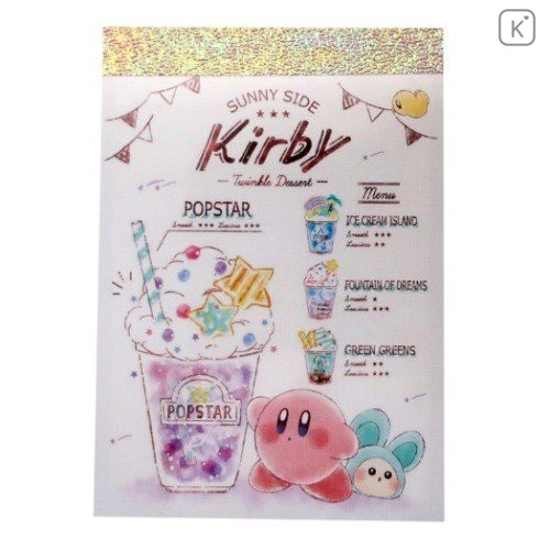 Japan Kirby Mini Notepad - Dessert - 1