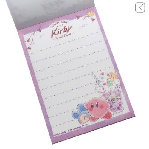 Japan Kirby Mini Notepad - Dessert - 2