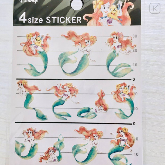 Japan Disney 4 Size Sticker - Little Mermaid Ariel - 2