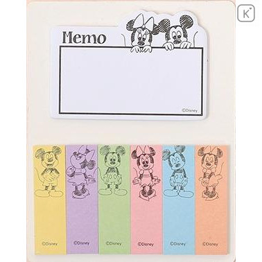 Japan Disney Sticky Notes - Mickey & Minnie - 1