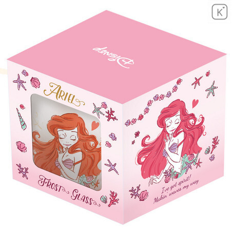 Japan Disney Princess Glasses Tumbler - Little Mermaid Ariel Dream - 3