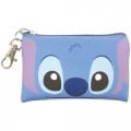 Japan Disney Flat Mini Pouch - Stitch Faces - 1
