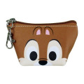 Japan Disney Triangular Mini Pouch - Chip & Dale Faces - 1