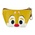 Japan Disney Triangular Mini Pouch - Chip & Dale Faces - 2