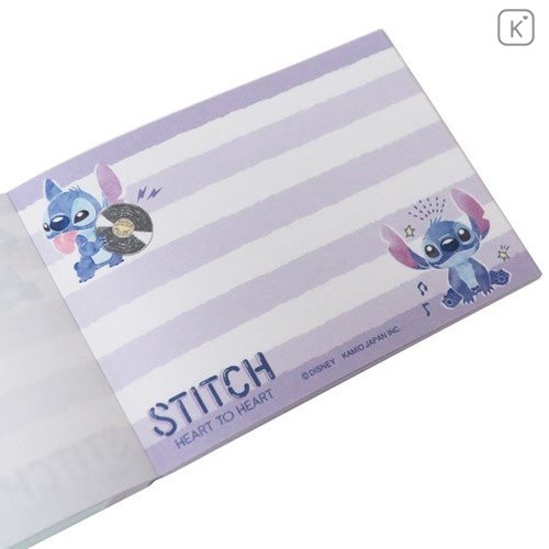 Japan Disney Mini Notepad - Stitch & Music - 3
