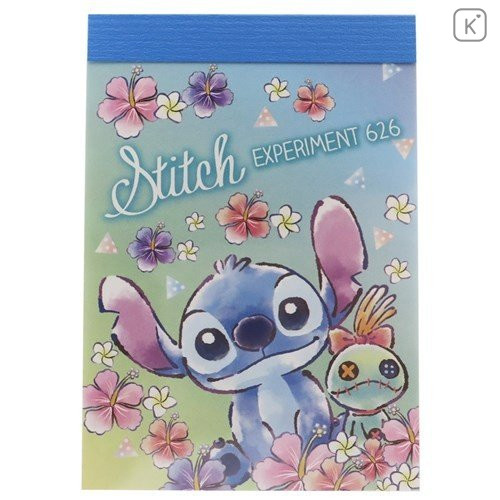Japan Disney Mini Notepad - Stitch Experiment 626 - 1