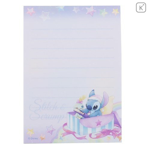 Japan Disney Mini Notepad - Stitch & Stars - 2