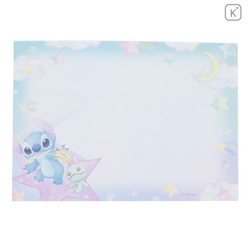 Japan Disney Mini Notepad - Stitch & Stars - 3