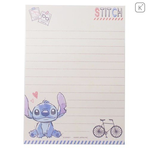 Japan Disney Mini Letter Envelope Set - Stitch - 3