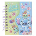Japan Disney A7 Twin Ring Magnetic Notebook - Stitch Experiment 626 - 1