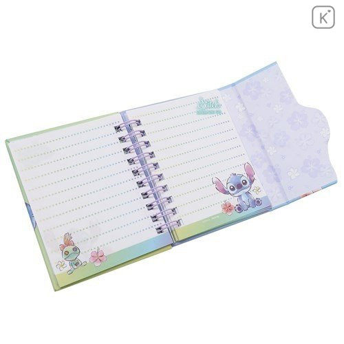 Japan Disney A7 Twin Ring Magnetic Notebook - Stitch Experiment 626 - 2