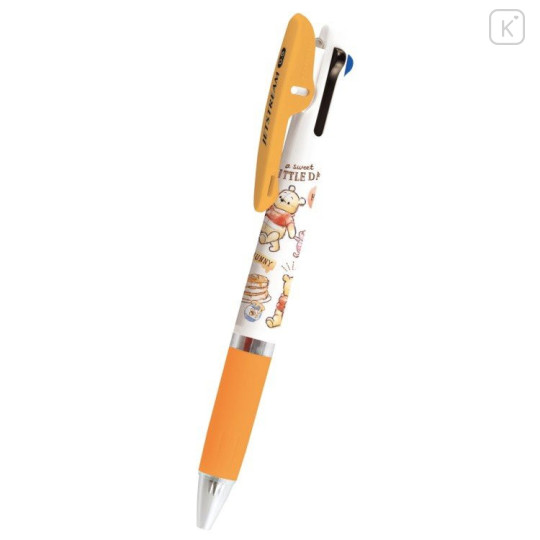 Japan Disney Jetstream 3 Color Multi Ballpoint Pen - Pooh : Sweet Little Day - 1