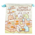 Japan Sumikko Gurashi Drawstring Bag - Bread - 1