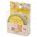 Japan San-X Washi Paper Masking Tape - Rilakkuma Bear Yellow - 1