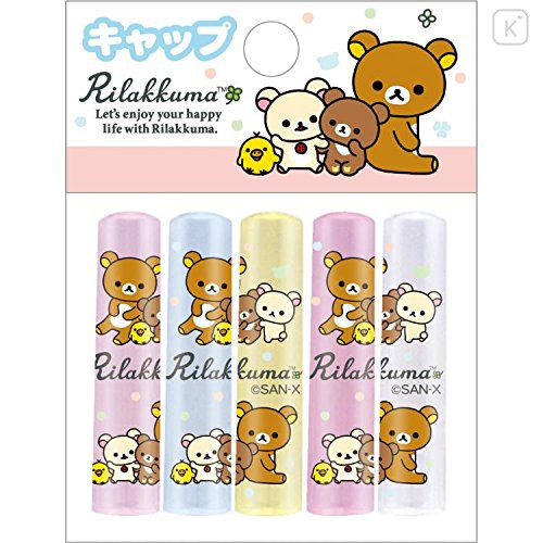 Japan San-X Pencil Cap Set - Happy life with Rilakkuma - 1