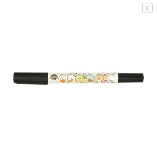 Japan San-X Oil-Based Twin Tip Marker Pen Fine & Bold - Sumikko Gurashi : Bakery Sumikko - 1