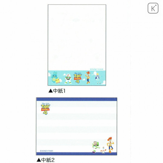 Japan Disney Mini Notepad - Toy Story 4 Characters - 2