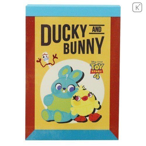 Japan Disney Mini Notepad - Toy Story Ducky & Bunny - 1
