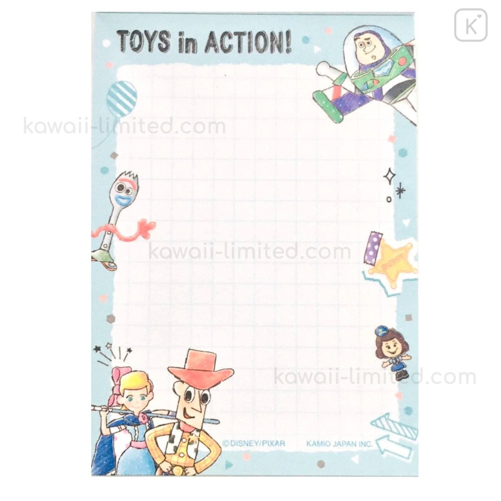 Toy Notepad Japan Disney Mini Notepad - Toy Story 4 Ready to Launch | Kawaii Limited