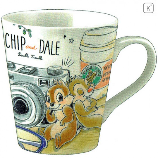 Japan Disney Ceramic Mug - Chip & Dale with Gift Box Set - 1