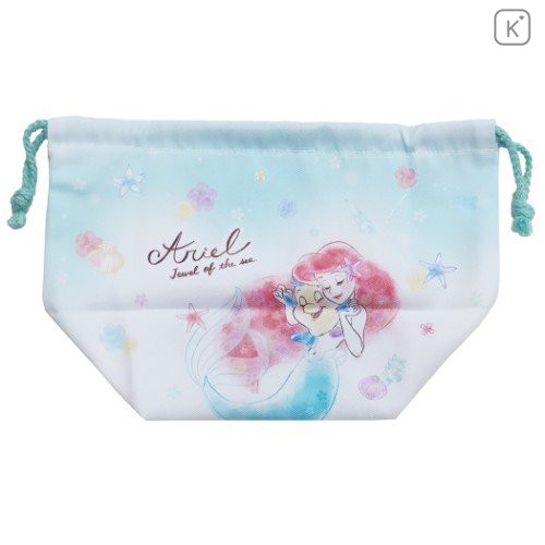 Japan Disney Drawstring Bag - Little Mermaid Ariel - 2