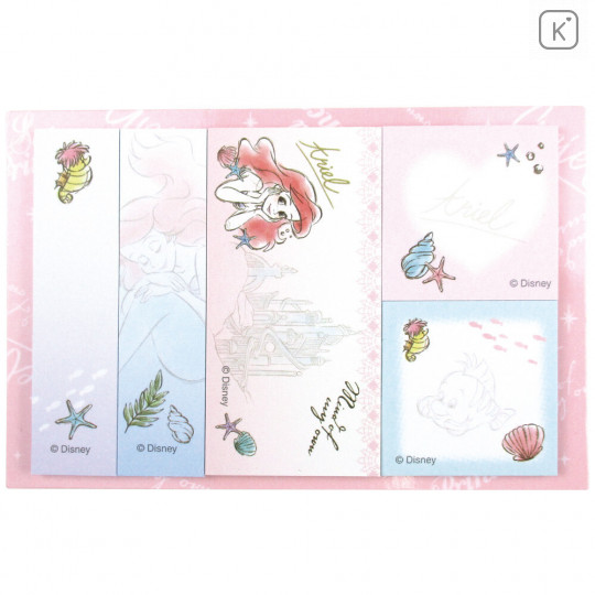 Japan Disney Sticky Notes & Folder Set - Ariel - 2