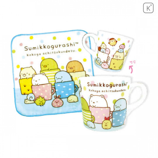 Japan Sumikko Gurashi Mug & Mini Towel Set Gift - 1