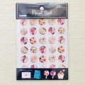 Kawaii Point Seal Sticker 280pcs - White Flower - 1