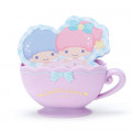 Japan Sanrio Memo Pad with Cup Case - Little Twin Stars - 1