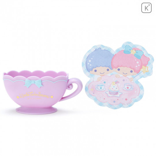 Japan Sanrio Memo Pad with Cup Case - Little Twin Stars - 2