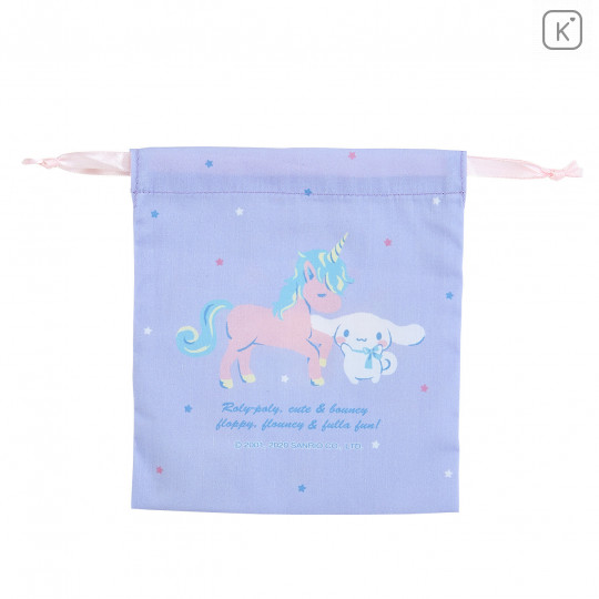 Japan Sanrio Drawstring Bag (S) - Cinnamoroll & Unicorn - 3