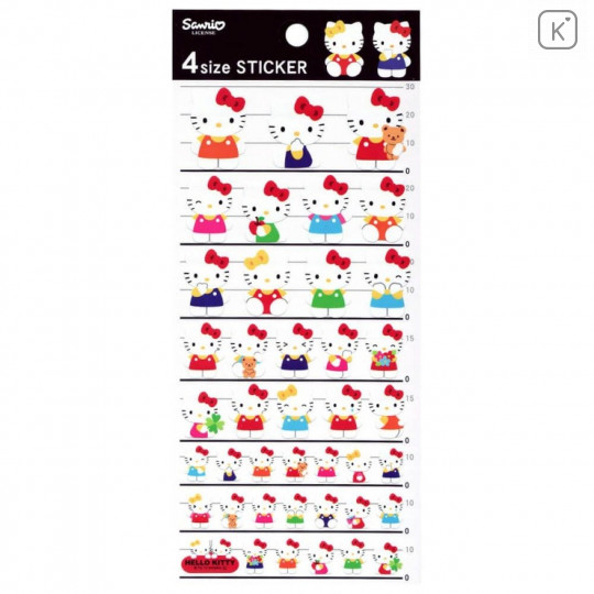 Japan Sanrio 4 Size Sticker - Hello Kitty - 1