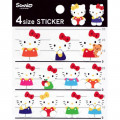 Japan Sanrio 4 Size Sticker - Hello Kitty - 2